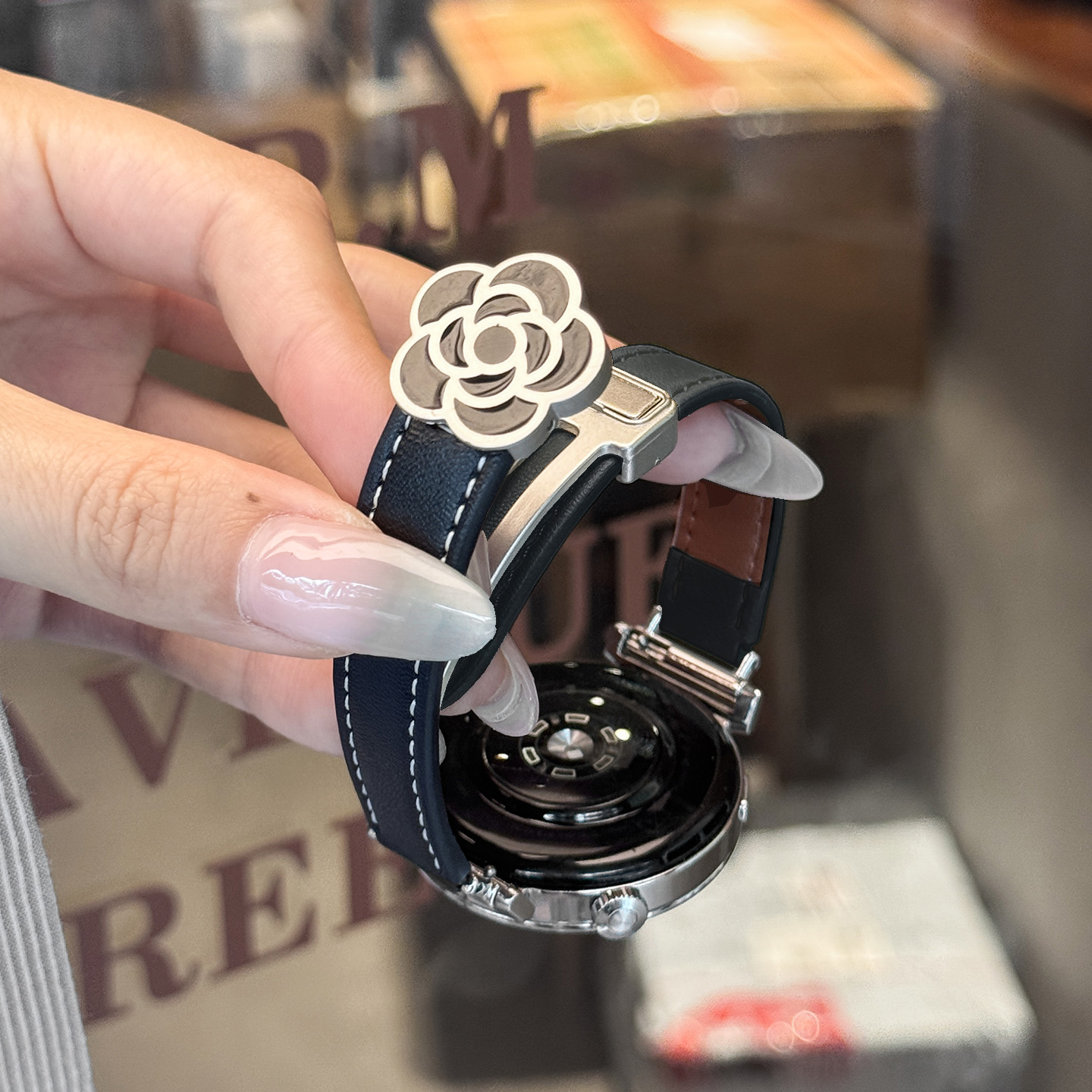 猫咪毛绒挂脖套适用小天才Z11电话手表表带3139B 黑色 3