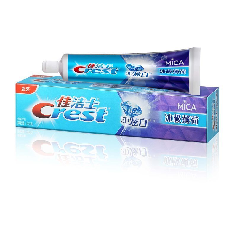 佳洁士 3D炫白冰极·薄荷牙膏180克*三支装