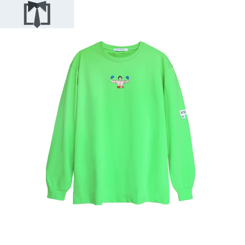 绿色卫衣女早秋韩版宽松中长款杨幂明星同款大力士bf慵懒风上衣服卫衣