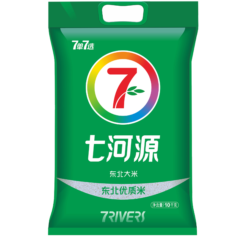 七河源 东北优质大米10kg 当季新米 东北大米 圆粒大米