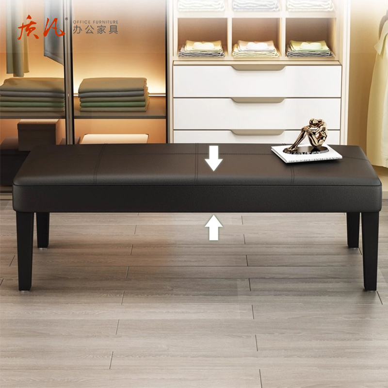 质凡现代简约轻奢入户换鞋凳长条凳 1200*400*400高清大图
