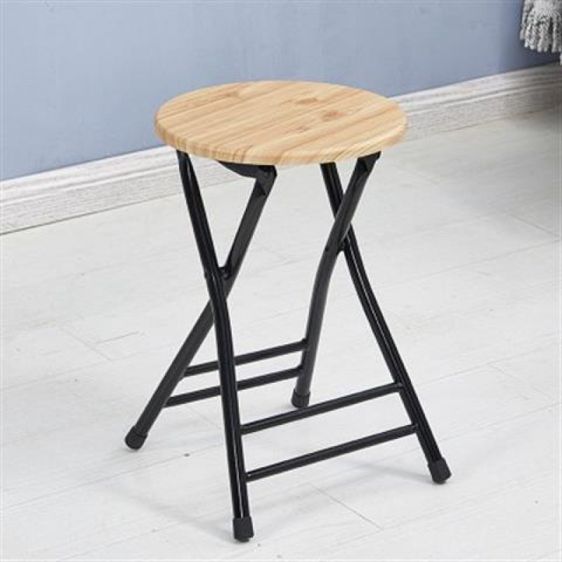 玺晴 结实简折叠凳子成人便携式家用折凳办公椅圆凳稳当餐椅椅子靠背