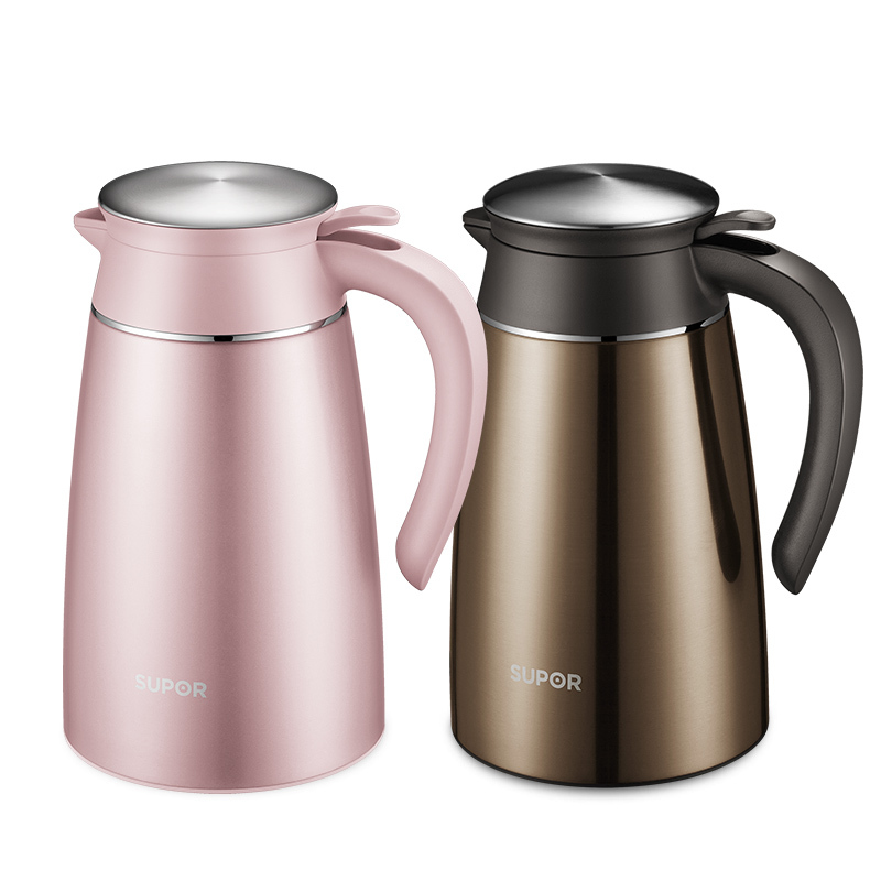 苏泊尔supor暖壶304不锈钢高真空保温瓶家用运动旅行壶旅游壶暖水瓶16