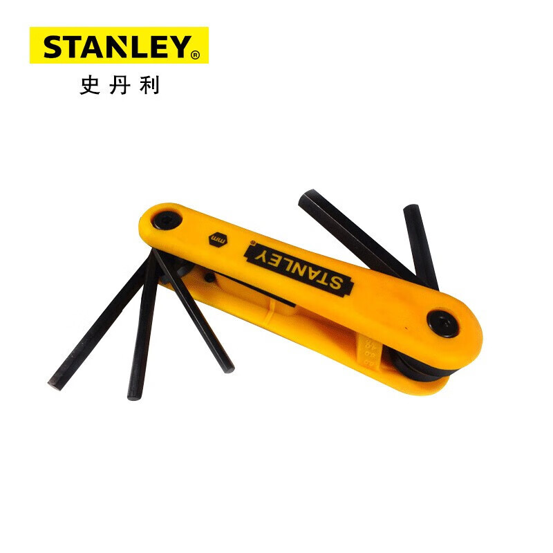 史丹利5件套英制折叠式内六角扳手3/16英寸-3/8英寸 69-260-23C