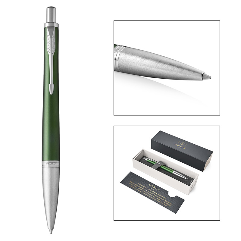 派克(PARKER) 都市林中寄语原子笔 办公用品 男女成人专用书法练字 经典时尚学生商务签字圆珠笔 中性笔高清大图