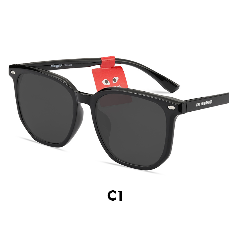 川久保玲透明墨镜女2023新款开车眼镜太阳镜男偏光配