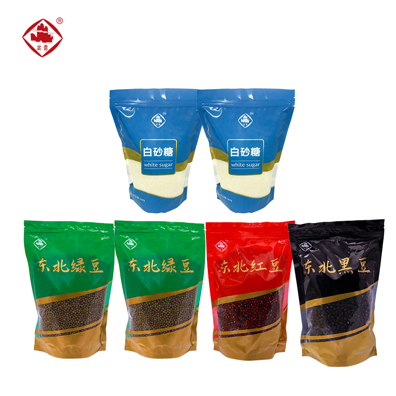 崟露白砂糖东北绿豆东北黑豆东北红豆杂粮礼盒五7000克盒