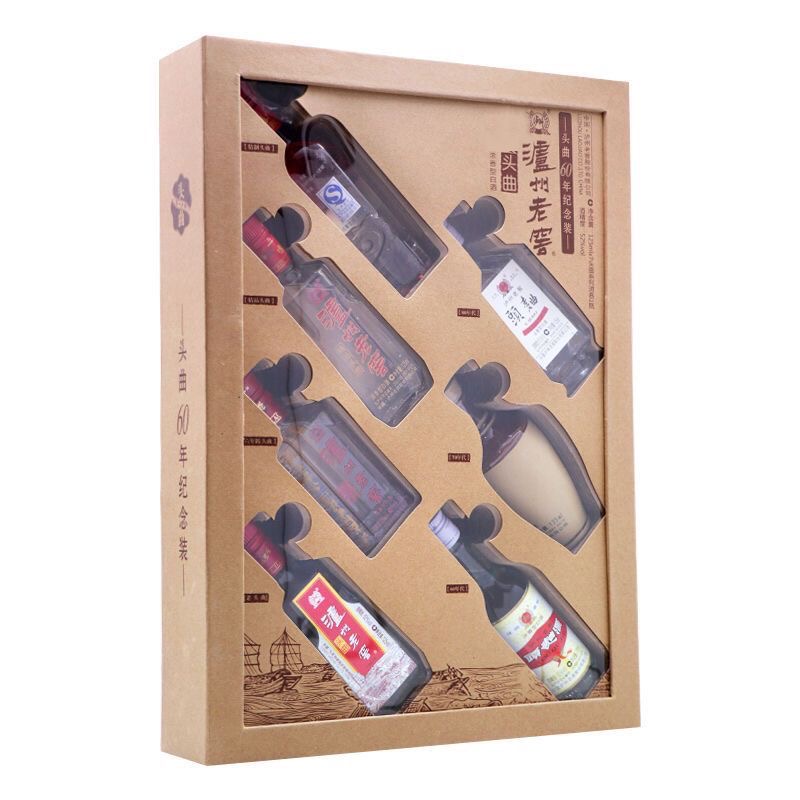 泸州老窖 52度泸州老窖头曲60周年纪念125ml*7瓶 浓香型白酒高清大图