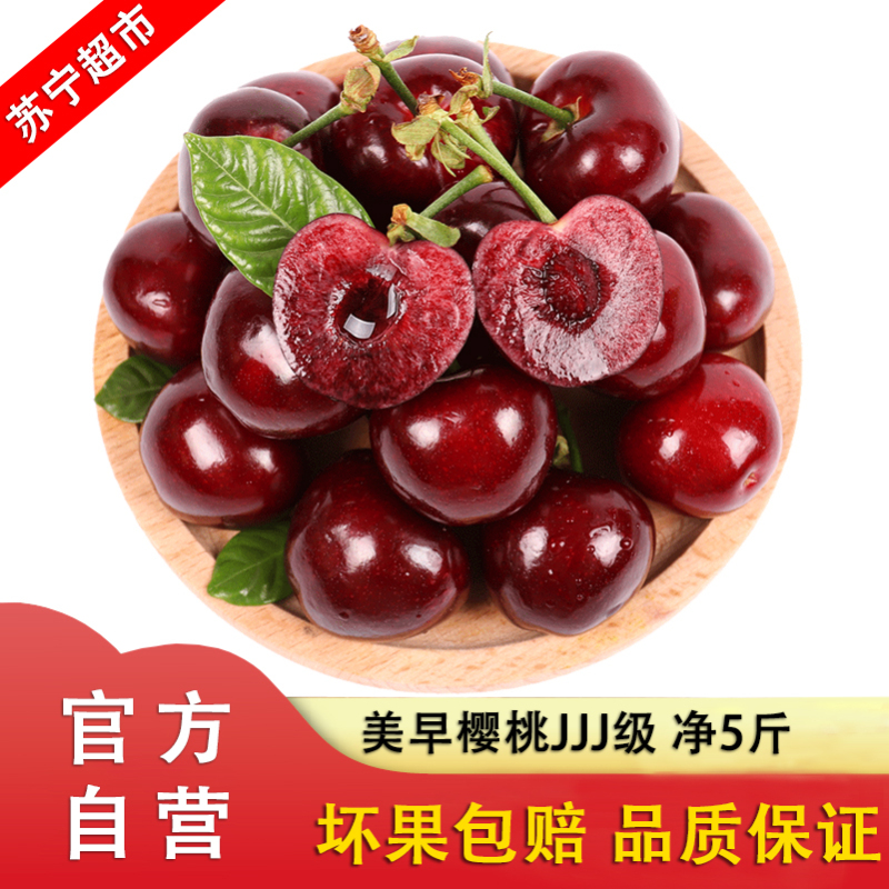 [顺丰空运]现摘美早大樱桃5斤装JJJ 新鲜水果车厘子当季水果 单果30mm-32mm