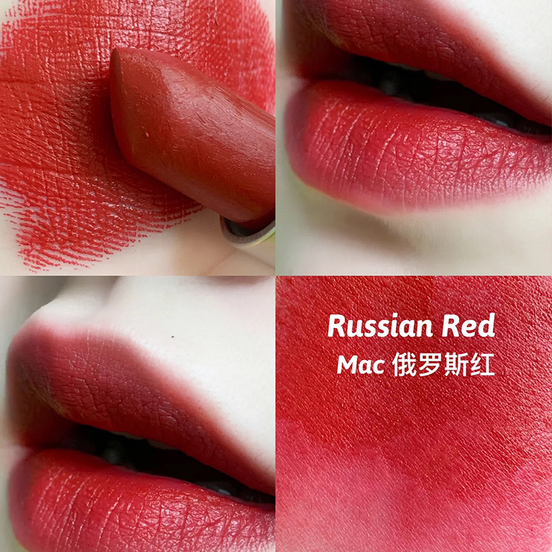 mac魅可口红唇膏612russianred俄罗斯红持久显色