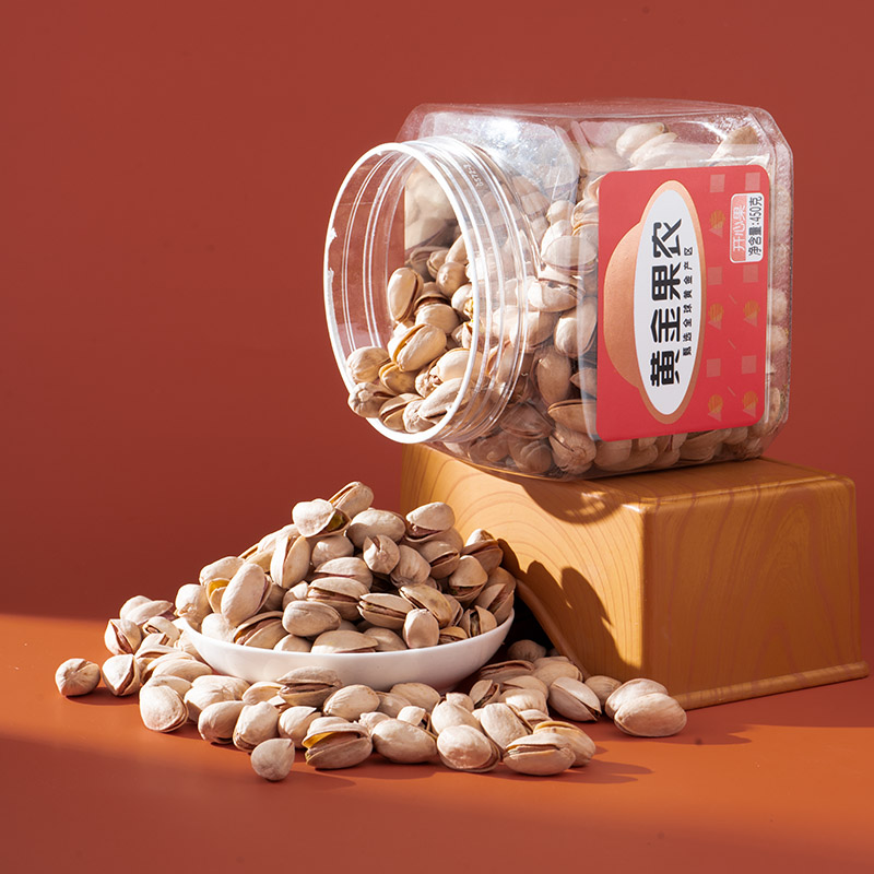 黄金果农开心果450g带壳原味开心果 450克 罐装 健康零食 大颗粒香脆美味高清大图