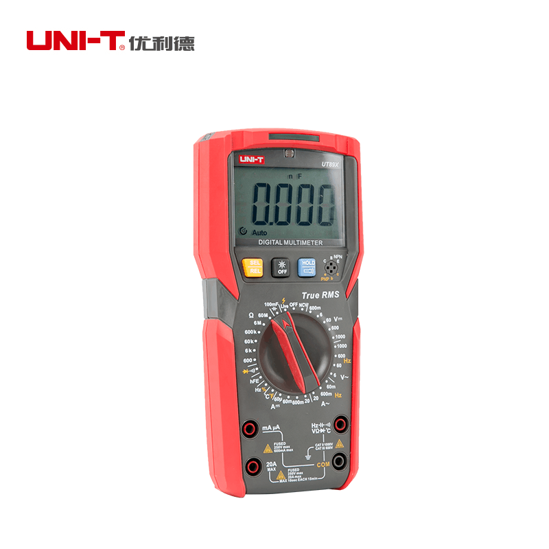 优利德(UNI-T) UT89X NCV数字万用表 万能表电工表多功能带测温背光手电筒功能图片