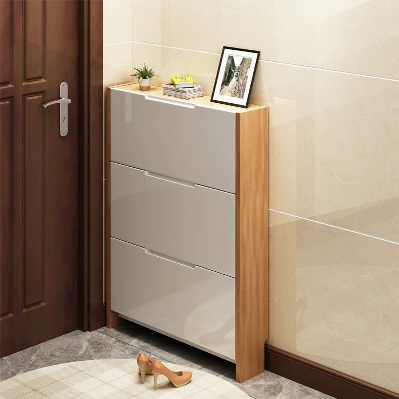 鞋柜家用简约现代小户型超薄翻闪电客斗鞋柜家用口大容量入户鞋柜玄关