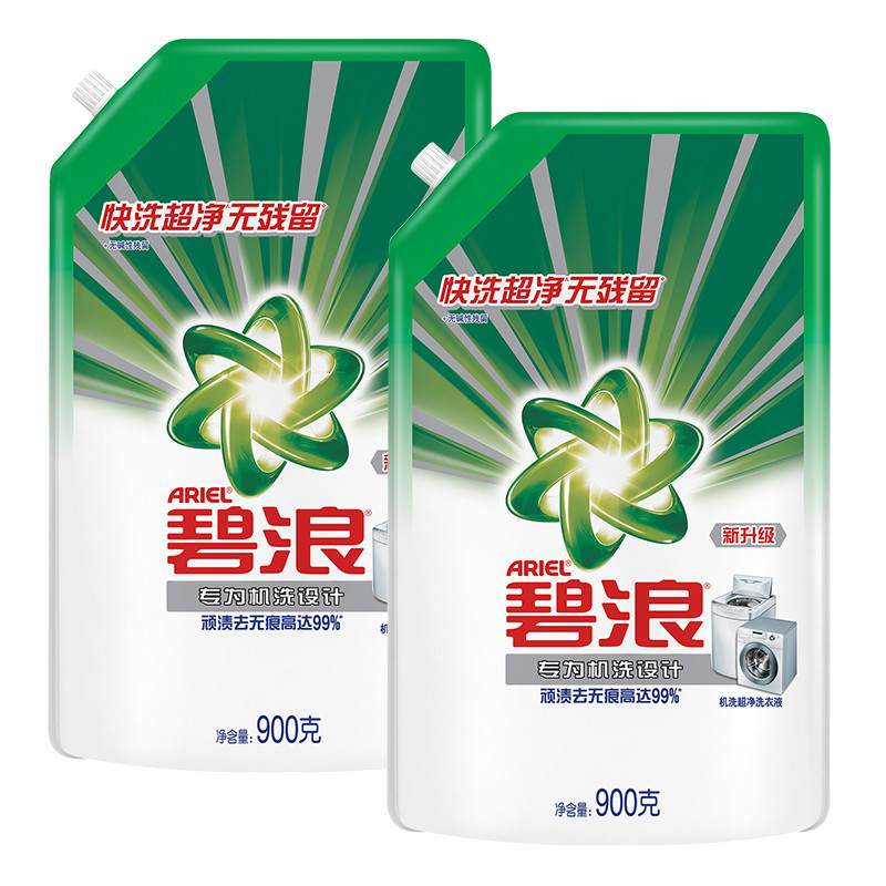 碧浪 机洗超净 洗衣液900g(单位:袋)