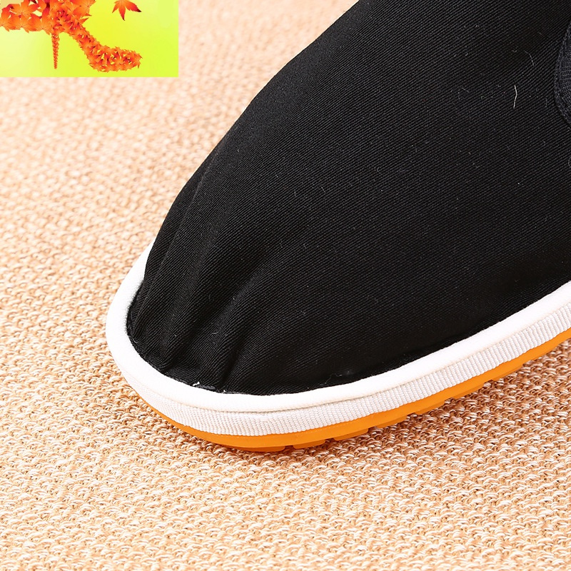 台州西山布鞋男女夏秋冬黑色老工艺布鞋懒人鞋工作休闲加绒开车鞋简畅