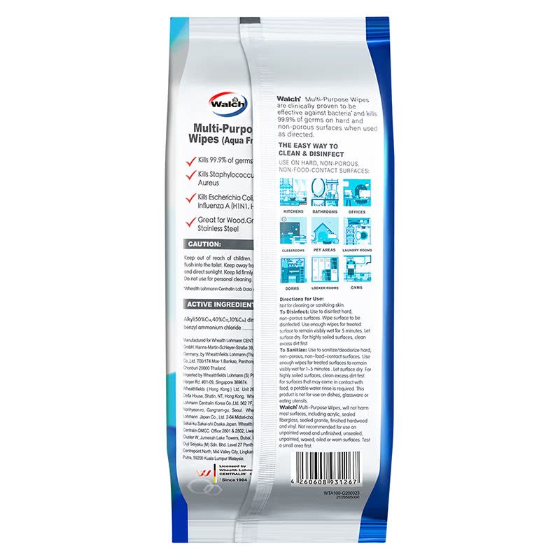 威露士 多用途家居表面杀菌湿巾水润/柠檬100片图片