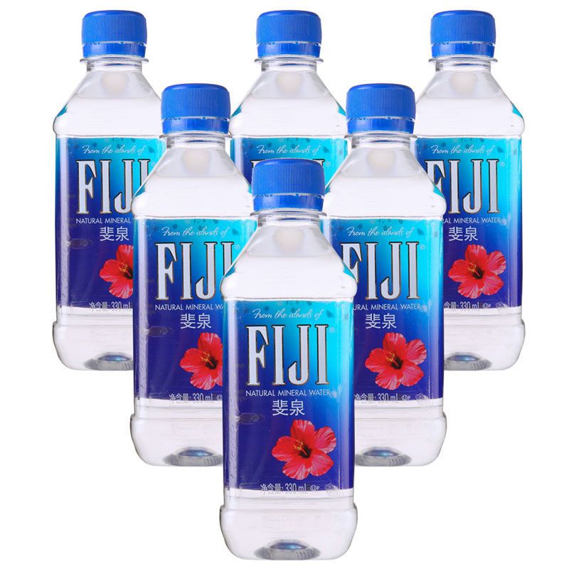 斐济原装进口 斐泉(FIJI) 天然矿泉水 330ml*6瓶