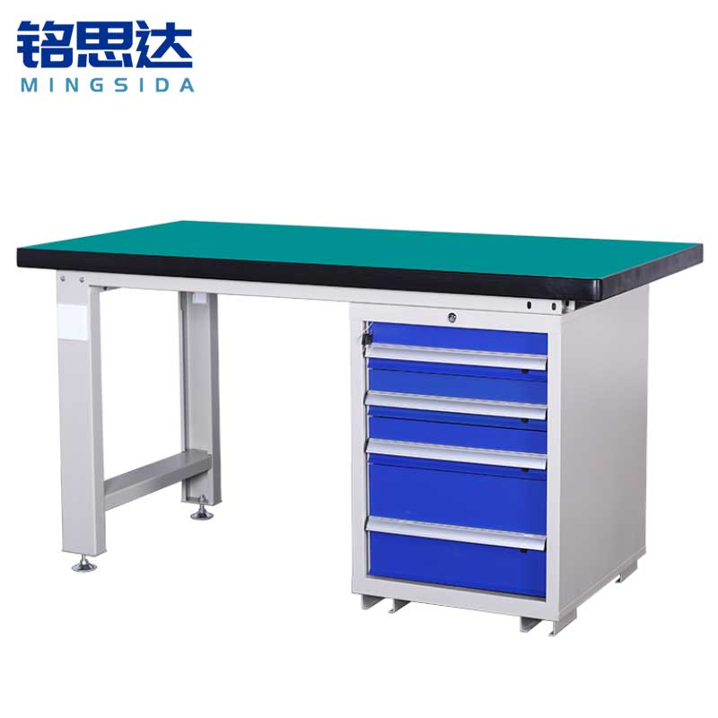 铭思达重型钳工操作台1.5米四抽张高清大图