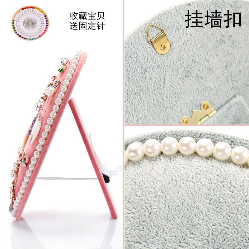 椭圆形珍珠板灰色(小号) 火爆热卖耳环展示饰品收纳架首饰展示架特价耳钉项链展示板道具