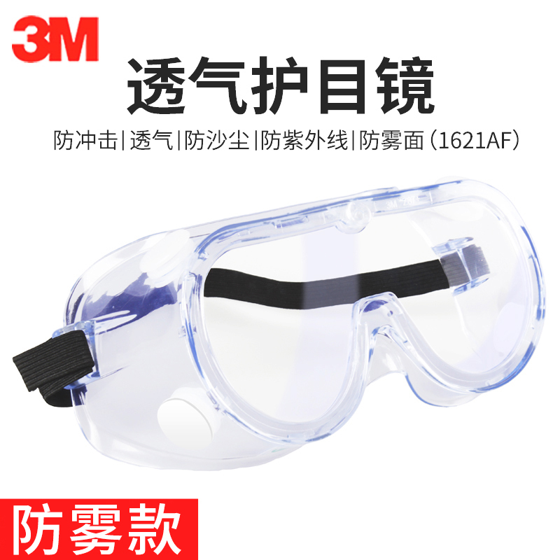3M 防化学护目镜 1621 1副