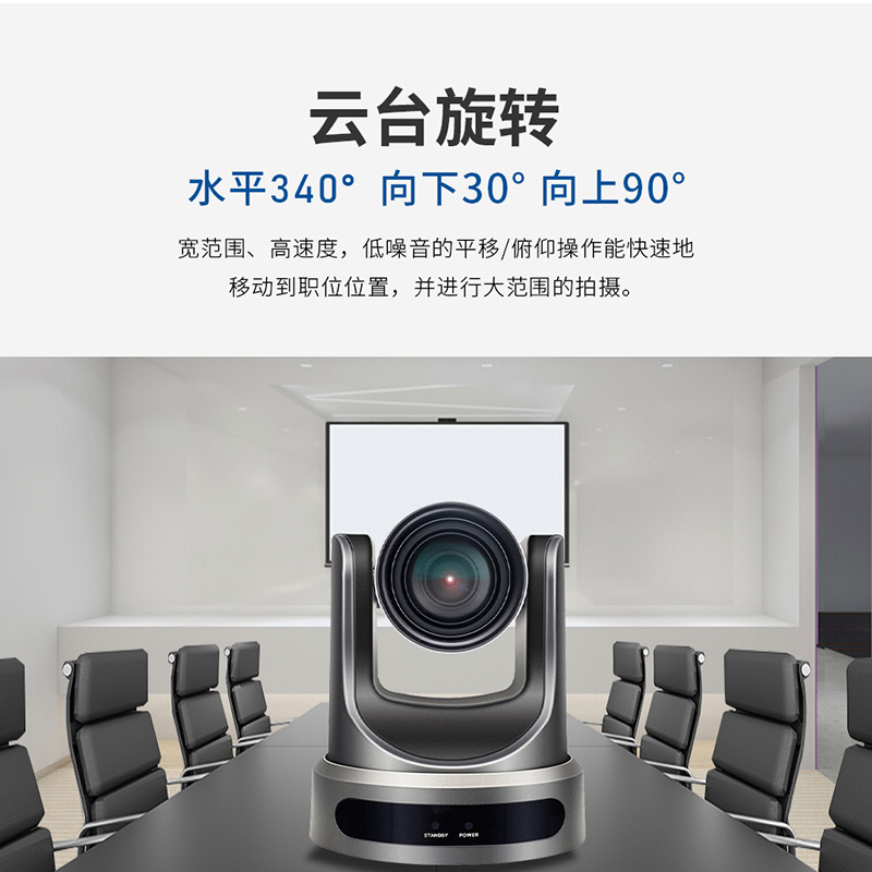 润普Runpu视频会议摄像头HDMI/SDI接口/ 12倍变焦教育录播/主播直播高清会议摄像机RP-HSW60-12高清大图