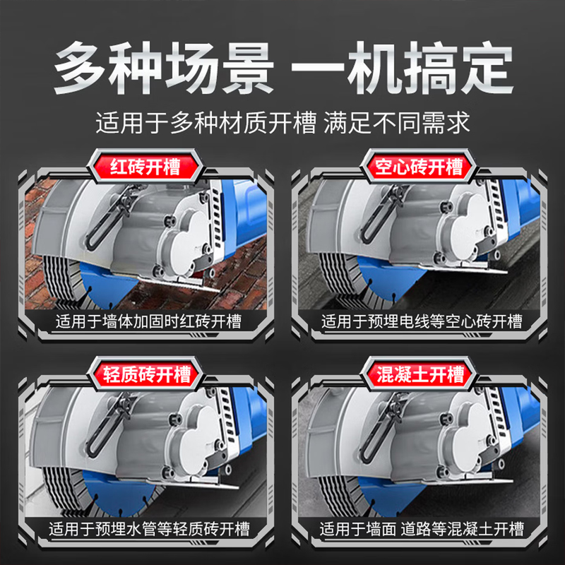 CIAA德国水电开槽机无尘线槽机一次成型切墙机混凝土切割机清缝机高清大图