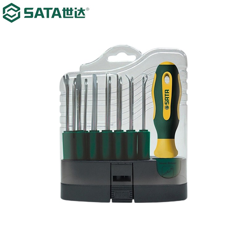 世达(SATA)多功能螺丝批组合维修机修起子 16件可换头螺丝批组套09346高清大图