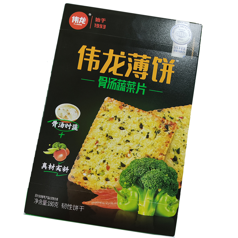 伟龙骨汤蔬菜片饼干180g