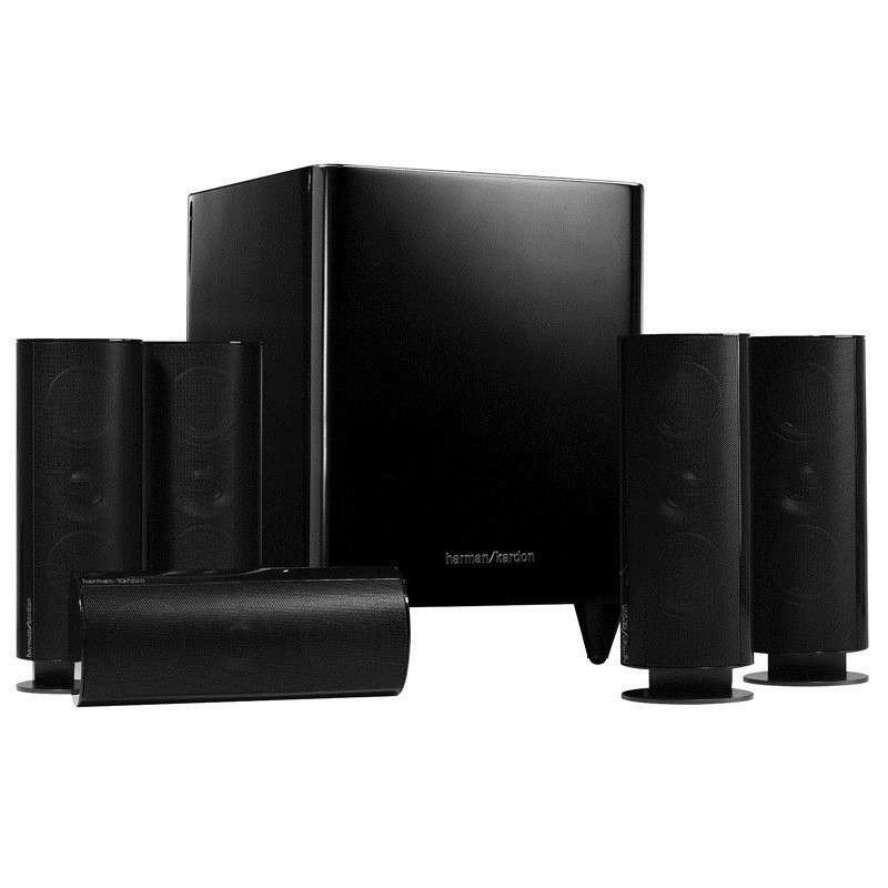 哈曼卡顿HKTS 60BQ 5.1声道HIFI壁挂桌面式平面振膜家庭影院套装