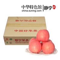 [中华特色]静宁馆 红六福 特产水果 红富士苹果 65#—70#小果箱装 新鲜苹果 西北