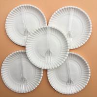一次性蛋糕餐具盘叉组纸盘环保餐具5盘5叉生日蛋糕盘子