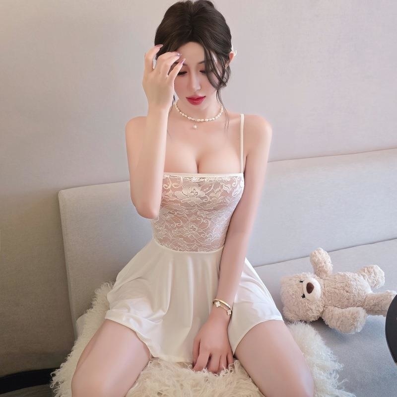 长夜漫漫情趣内衣性感蕾丝诱惑睡裙火辣纯欲睡衣透视制服套装2138高清大图