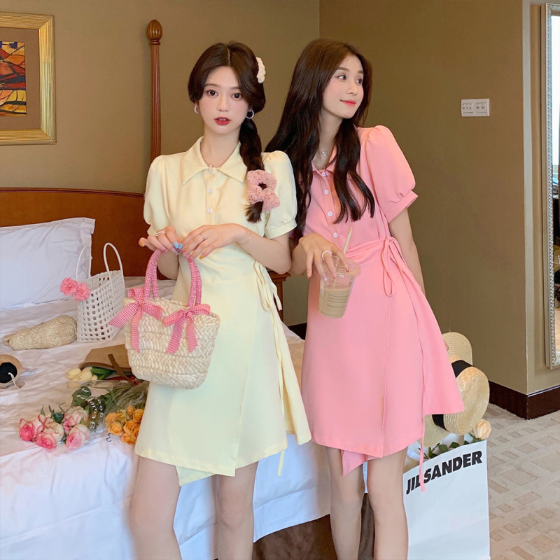 美动态大码女装2022夏季新款裙少女感减龄连衣裙胖MM藏肉显瘦裙子