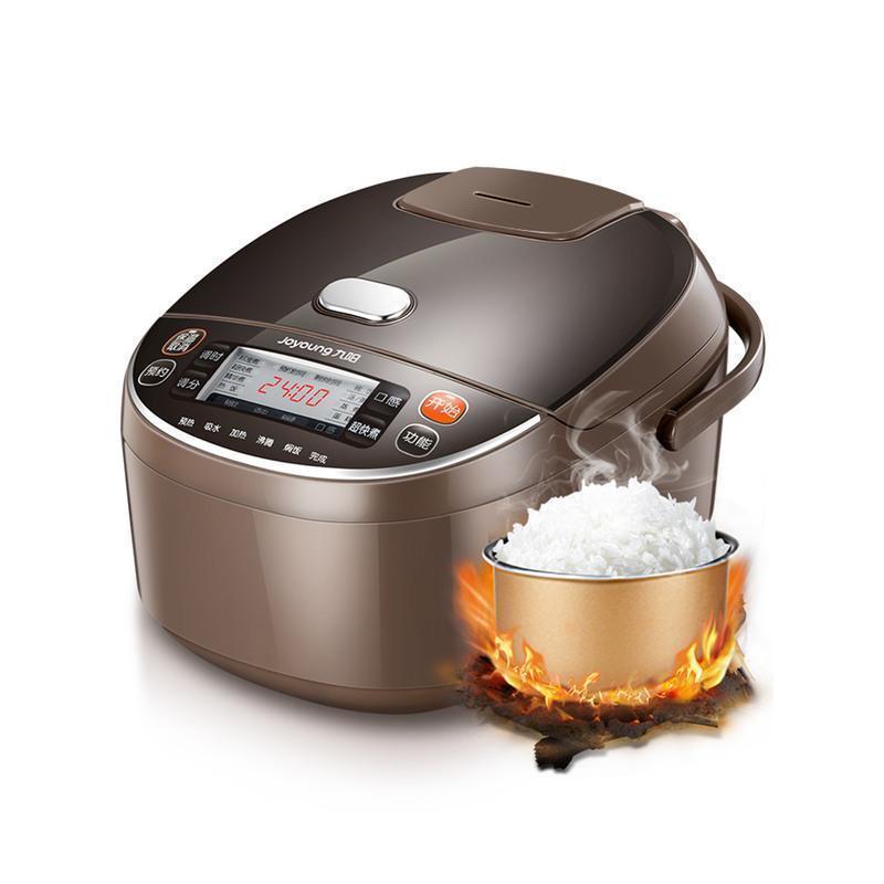 九阳电饭煲家用4l升电饭锅正品多功能智能大容量煮饭锅3人摩卡棕视频