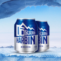 哈尔滨（Harbin）啤酒mini can冰萃小嗨啤255ml*24罐整箱装