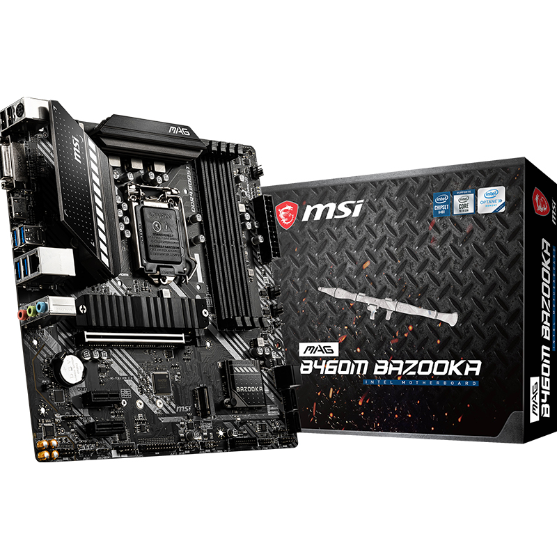 微星(msi)主板 b560m bazooka火箭炮电脑主板 (intel b560/lga 1200)