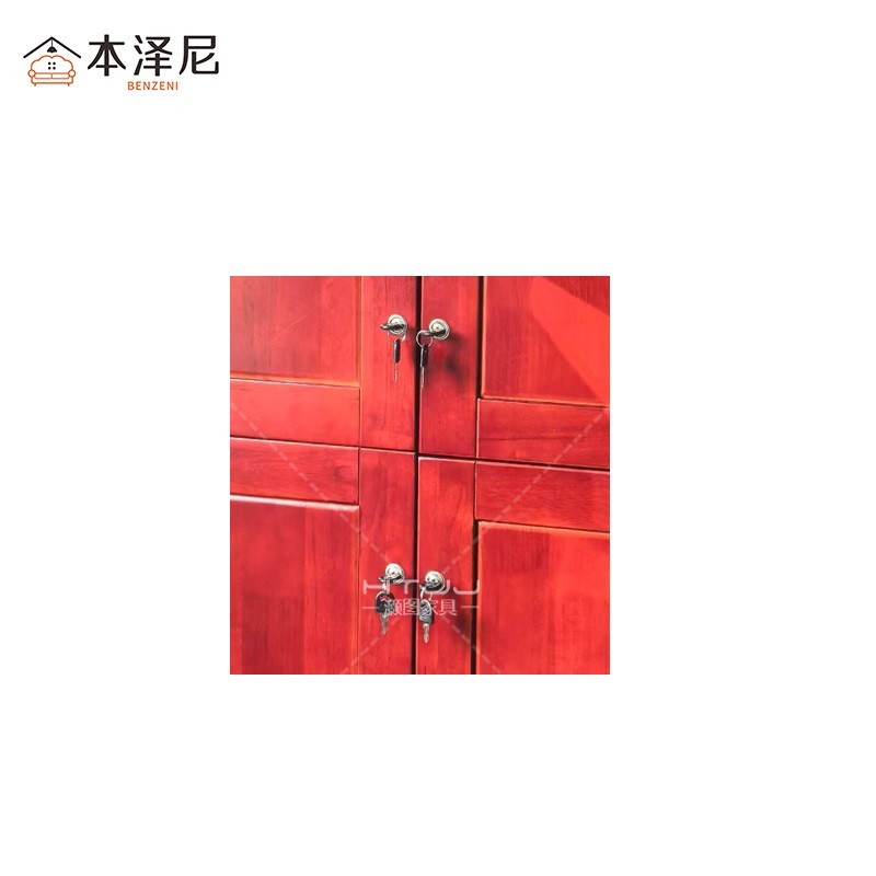 本泽尼 衣柜 木质四门柜 HTY-YQ5122 1100*550*2200mm 组高清大图