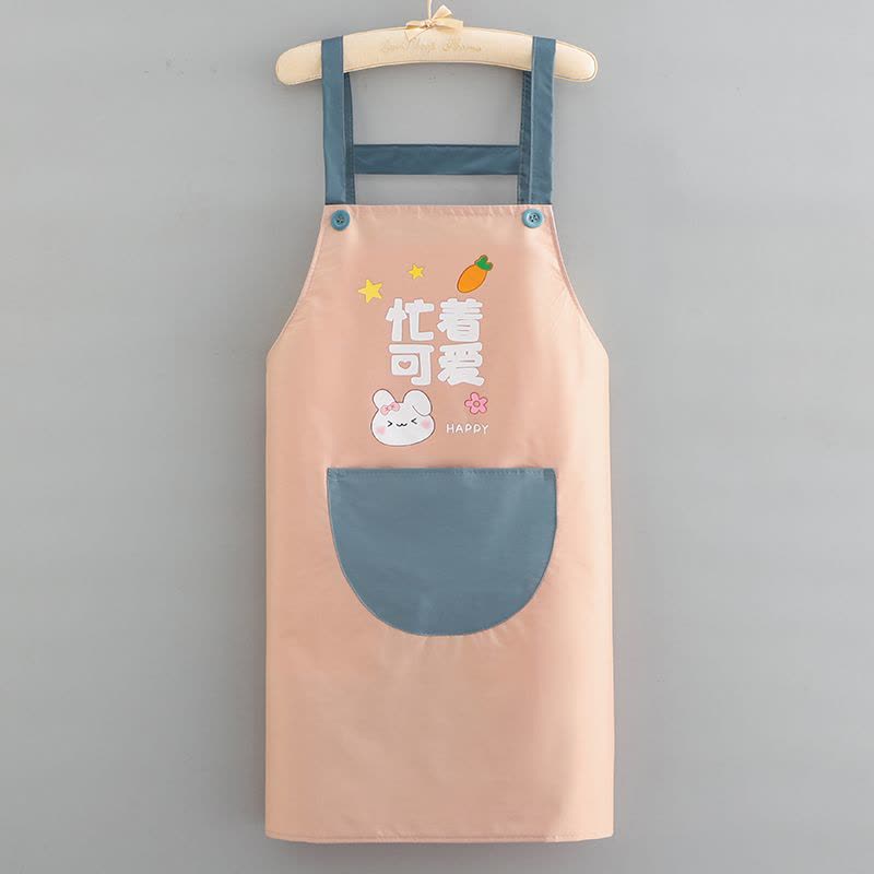 围裙2024新款家用厨房防水防油做饭工作服女围腰餐饮专用时尚定制图片