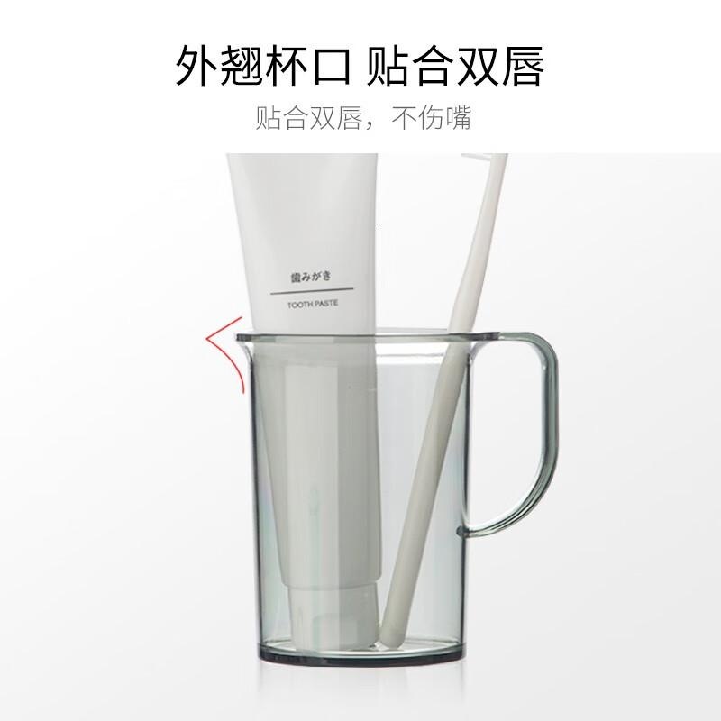 茶花(CHAHUA) 漱口杯 牙刷杯洗漱杯 刷牙杯子水杯 牙缸马克杯 1只装 蓝色高清大图