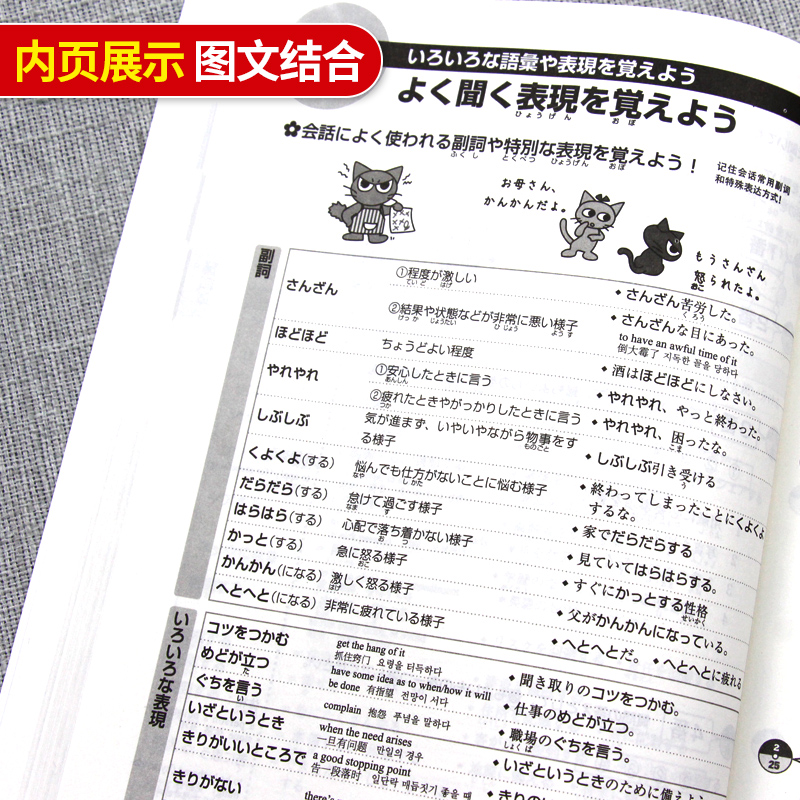 [友一个正版]日语n1 新日语能力考试考前对策N1听力+词汇+语法+汉字+读解 N1能力考试日语听力词汇语法汉字读解高清大图