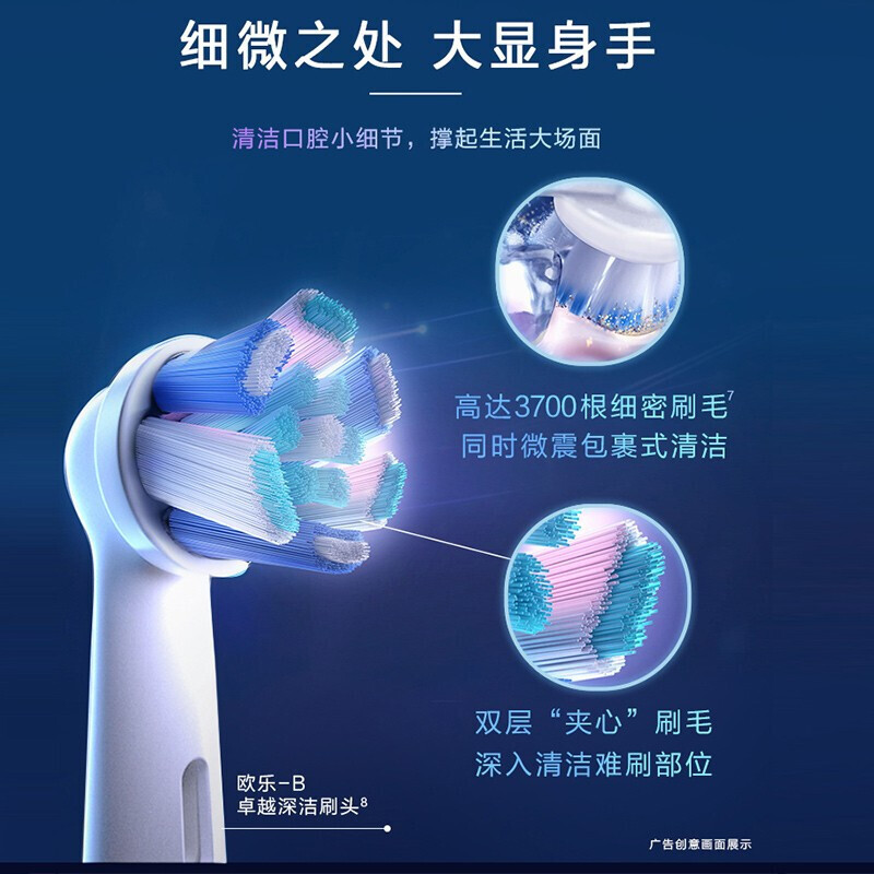 博朗(BRAUN)欧乐B 电动牙刷云感刷专业版 智能蓝牙磁控力微震充电式电动牙刷 德国进口 iO9 白色