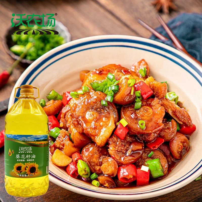 沃农场非转基因葵花籽油5L/桶高清大图