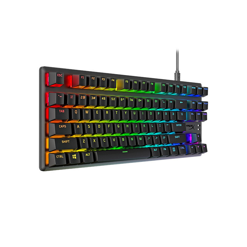 极度未知(HyperX) 阿洛伊 Origins Core起源PBT竞技升级版RGB游戏机械键盘87键水轴 原金士顿