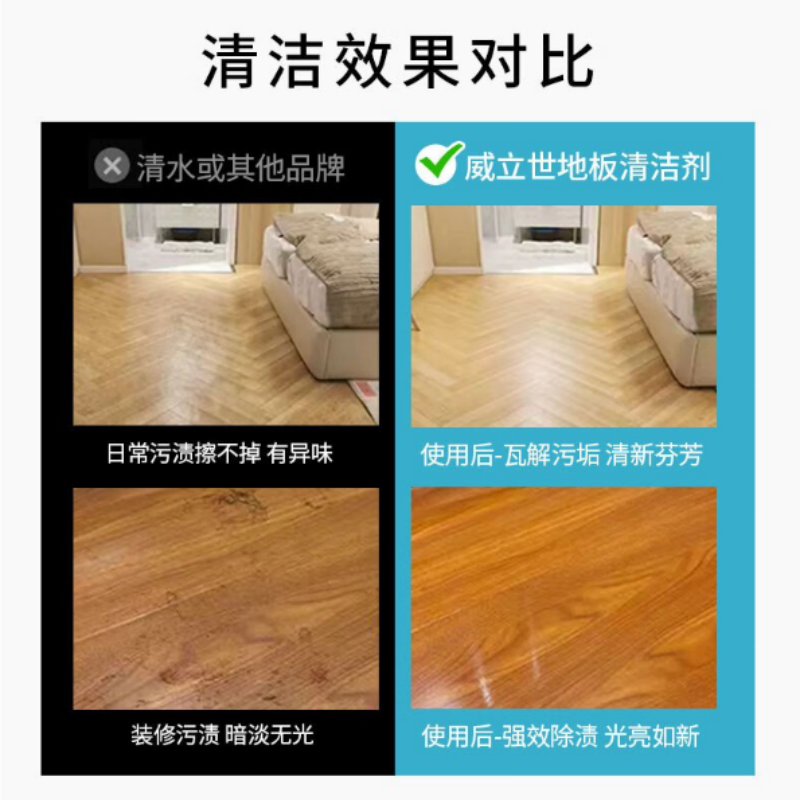 威立世Wallesh 地板清洁剂508ml *1瓶高清大图