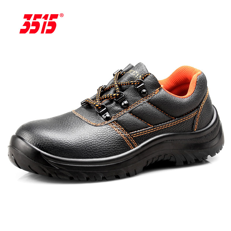 3515强人正品劳保鞋特种钢钢头安全鞋真皮工作鞋防砸防刺皮鞋劳保鞋
