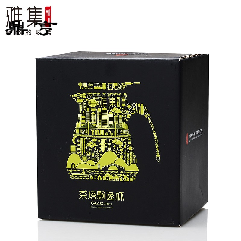 鼎亨茶塔飘逸杯耐热玻璃花茶壶全过滤泡茶壶茶具加热保温恒温