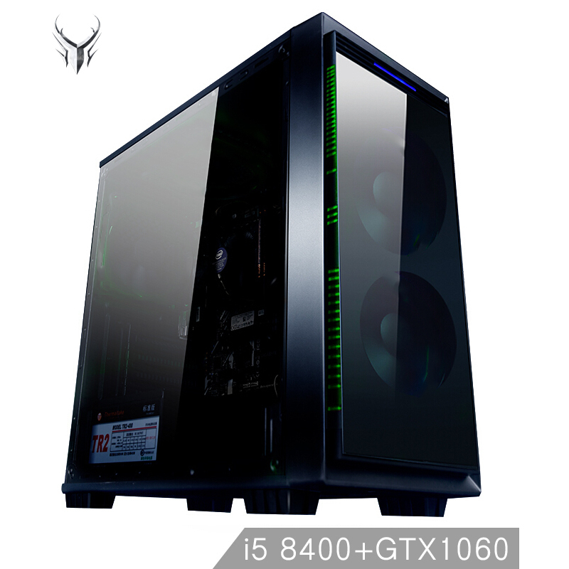 御龙者翼龙Y506 吃鸡台式游戏电脑主机(i5-8400 8G 120GB SSD GTX1060-5G win10)