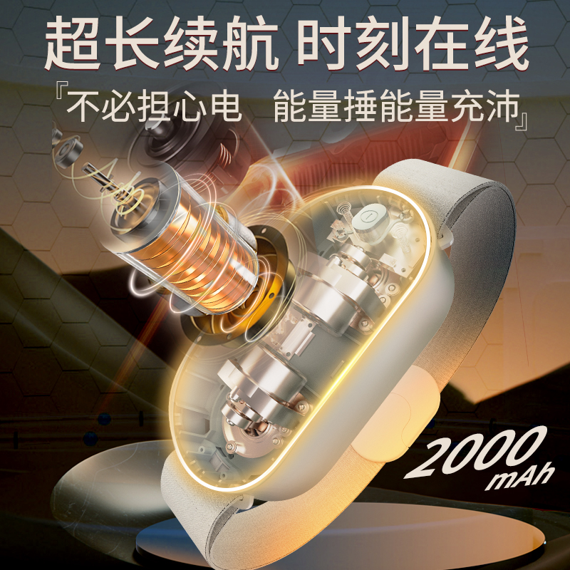 和正(HEZHENG) 腰部按摩器 双头仿真捶打腰部按摩仪 [升级款莫奈蓝]捶打按摩+遥控 HZ-Y1 / 台高清大图