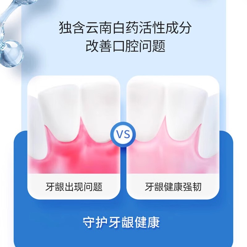 云南白药(YUNNAN BAIYAO)牙膏215g留兰香型单支装高清大图