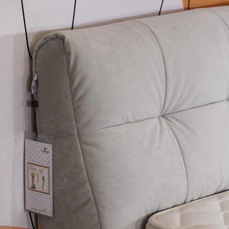 好风景家居现代简约款科技布面料 床质感柔美细腻亲肤透气小户型双人主卧1.5m1.8m图片